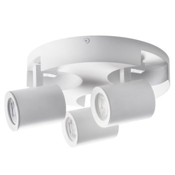   Kanlux 29126 LAURIN EL-3O W lámpa GU10 foglalattal, beltéri oldalfali/mennyezeti, fehér színben, 3x max 35W teljesítmény, IP20 védettséggel, 220-240 V (Kanlux 29126)