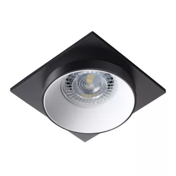   Kanlux 29131 SIMEN DSL B/W/B szögletes beltéri SPOT dekorációs keret fekete/fehér/fekete színben, MR16 foglalathoz, max 35W teljesítmény, IP20 védettséggel, 12 V (Kanlux 29131)
