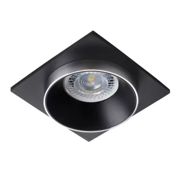   Kanlux 29132 SIMEN DSL SR/B/B szögletes beltéri SPOT dekorációs keret ezüst/fekete/fekete színben, MR16 foglalathoz, max 35W teljesítmény, IP20 védettséggel, 12 V (Kanlux 29132)