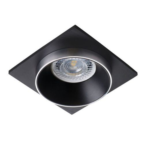 Kanlux 29132 SIMEN DSL SR/B/B szögletes beltéri SPOT dekorációs keret ezüst/fekete/fekete színben, MR16 foglalathoz, max 35W teljesítmény, IP20 védettséggel, 12 V (Kanlux 29132)