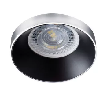   Kanlux 29143 SIMEN DSO SR/B kerek beltéri SPOT dekorációs keret ezüst/fekete színben, MR16 foglalathoz, max 35W teljesítmény, IP20 védettséggel, 12 V (Kanlux 29143)