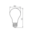 Kanlux 29605 XLED A60 10W-WW LED fényforrás, E27 foglalat, 1520 lm, 10W teljesítmény, 10000 h élettartammal, 220-240 V, 2700 K (Kanlux 29605)