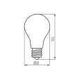 Kanlux 29607 XLED A60 4,5W-WW-M LED fényforrás, E27 foglalat, 470 lm, 4,5W teljesítmény, 15000 h élettartammal, 220-240 V, 2700 K (Kanlux 29607)