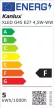 Kanlux 29625 XLED G45 E27 4,5W-WW LED fényforrás, E27 foglalat, 470 lm, 4,5W teljesítmény, 15000 h élettartammal, 220-240 V, 2700 K (Kanlux 29625)