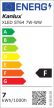 Kanlux 29637 XLED ST64 7W-WW LED fényforrás, E27 foglalat, 725 lm, 7W teljesítmény, 15000 h élettartammal, 220-240 V, 2500 K (Kanlux 29637)