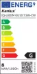 Kanlux 29814 IQ-LEDIM GU10 7,5W-CW LED fényforrás, GU10 foglalat, 570 lm, 7,5W teljesítmény, 25000 h élettartammal, 220-240 V, 6500 K (Kanlux 29814)