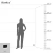 Kanlux 29853 SABIK LED B-WW szögletes beltéri lépcsővilágító lámpa fekete színben, 13 lm, 0,8W teljesítmény, 50000 h élettartammal, IP20 védettséggel, 12V DC, 3000 K (Kanlux 29853)