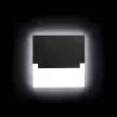 Kanlux 29858 SABIK LED PIR B-NW LED lépcsővilágító lámpatest, fehér színben, 14lm, 0,8W teljesítmény, 50000h élettartammal, IP20 védettséggel, 12V, 4000K (Kanlux 29858)