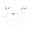 Kanlux 29861 TERRA LED PIR B-WW szögletes beltéri lépcsővilágító lámpa mozgásérzékelővel fekete színben, 13 lm, 0,8W teljesítmény, 50000 h élettartammal, IP20 védettséggel, 12V DC, 3000 K (Kanlux 29861)