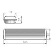 Kanlux 31062 DICHT 4LED N 236/PS kültéri por és pára mentes mennyezeti T8 LED lámpa szürke színben, G13 foglalat, 2x max 36W teljesítmény, IP65 védettséggel, 220-240V (Kanlux 31062)