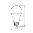 Kanlux 31206 A60 N 13W E27-WW(MIO) LED fényforrás, E27 foglalat, 1520lm, 13W teljesítmény, 15000h élettartammal, 220-240V, 3000K ( Kanlux 31206 )