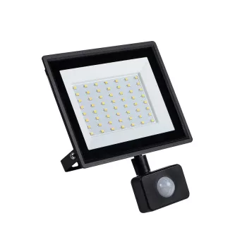   Kanlux 31400 GRUN NV LED-50-B-SE LED reflektor, 50W teljesítmény, fekete színben, 4500lm, 25000h élettartammal, IP44 védettséggel, 4000K, 220-240V (Kanlux 31400)