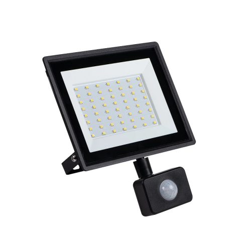 Kanlux 31400 GRUN NV LED-50-B-SE LED reflektor, 50W teljesítmény, fekete színben, 4500lm, 25000h élettartammal, IP44 védettséggel, 4000K, 220-240V (Kanlux 31400)