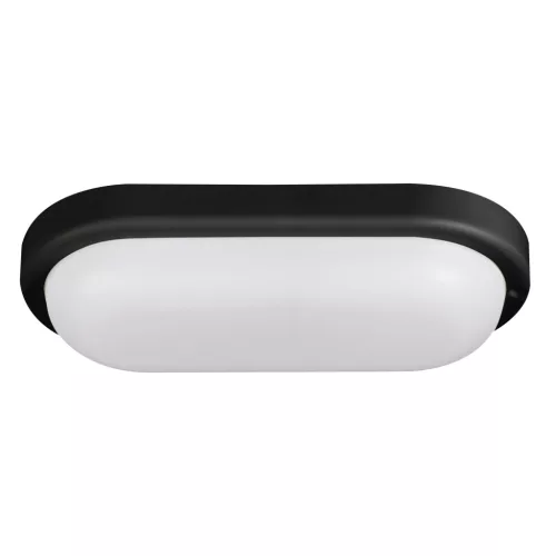 Kanlux 31493 TOLU kültéri mennyezeti / oldalfali lámpatest, fekete színben, 1050 lm, 12 W teljesítmény, 4000 K, IP54 védettséggel, 20000 h élettartammal, 220–240 V AC ( Kanlux 31493 )
