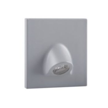   Kanlux 32499 MEFIS LED GR-NW szögletes beltéri lépcsővilágító lámpa szürke színben, 35 lm, 0,7W teljesítmény, 50000 h élettartammal, IP20 védettséggel, 12V DC, 4000 K (Kanlux 32499)