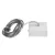 Kanlux 32534 ALIN CORD SQ 1F-W tápcsatlakozó (Kanlux 32534)