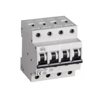   Kanlux 32593 KMB6-B10/4 kismegszakító, 4P, 10A, B karakterisztika, 6kA (Kanlux 32593)