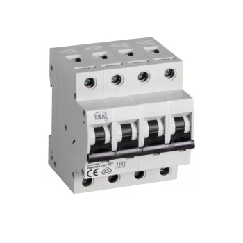   Kanlux 32609 KMB6 kismegszakító, 63 A, C karakterisztika, 4 modul, IP20 védettséggel, 400 V AC ( Kanlux 32609 )