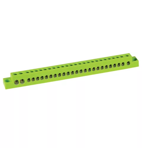 Kanlux 32633 KP-TB elosztóblokk, max 16 mm² vezetékhez, 26 kimenet, zöld színben, 63 A, IP00 védettséggel, 230 V AC ( Kanlux 32633 )