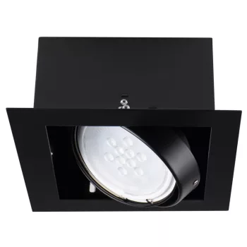   Kanlux 32930 MATEO ES DLP-150-B szögletes beltéri álmennyezeti lámpa fekete színben, GU10 foglalat, max 25W teljesítmény, IP20 védettséggel, 220-240 V (Kanlux 32930)