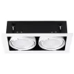 Kanlux 32933 MATEO ES DLP-250-W szögletes beltéri álmennyezeti lámpa fehér színben, GU10 foglalat, 2x max 25W teljesítmény, IP20 védettséggel, 220-240 V (Kanlux 32933)