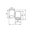Kanlux 32950 BLURRO GU10 CO-B lámpa GU10 foglalattal, beltéri mennyezeti, fekete színben, max 10W teljesítmény, IP20 védettséggel, 220-240 V (Kanlux 32950)
