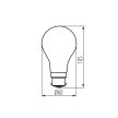 Kanlux 33100 XLED A60 B22 7W-WW LED fényforrás, B22 foglalat, 810lm, 7W teljesítmény, 15000h élettartammal, 220-240V, 2700K ( Kanlux 33100 )