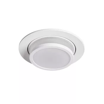   Kanlux 33166 AGEO DSO-W kerek beltéri SPOT dekorációs keret fehér színben, MR16 foglalathoz, max 35W teljesítmény, IP20 védettséggel, 12 V (Kanlux 33166)