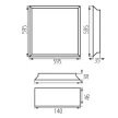 Kanlux 33183 BLINGO T 38W 6060 NW 595 x 595 LED panel fehér színben, 5400 lm, 38W teljesítmény, 120°, IP20 védettséggel, 220-240 V, 4000 K (Kanlux 33183)