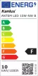 Kanlux 33200 ANTEM LED 10W-NW B kültéri LED reflektor fekete színben, 800lm, 10W teljesítmény, 15000h élettartammal, IP65 védettséggel, 220-240V, 4000K (Kanlux 33200)