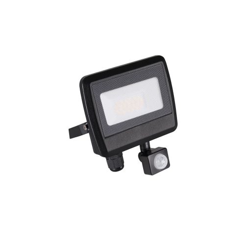 Kanlux 33206 ANTEM LED 20W-NW-SE B kültéri LED reflektor mozgásérzékelővel, fekete színben, 1600lm, 20W teljesítmény, 15000h élettartammal, IP44 védettséggel, 220-240V, 4000K (Kanlux 33206)