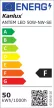 Kanlux 33208 ANTEM LED 50W-NW-SE B kültéri LED reflektor fekete színben, 4000lm, 50W teljesítmény, 15000h élettartammal, IP44 védettséggel, 220-240V, 4000K (Kanlux 33208)