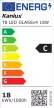 Kanlux 33212 T8 LED GLASSv4 18W-NW fénycső, G13 foglalat, 2880lm, 18W teljesítmény, 30000h élettartammal, 220-240V, 4000K ( Kanlux 33212 )