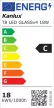 Kanlux 33213 T8 LED GLASSv4 18W-CW fénycső, G13 foglalat, 2880lm, 18W teljesítmény, 30000h élettartammal, 220-240V, 6500K ( Kanlux 33213 )