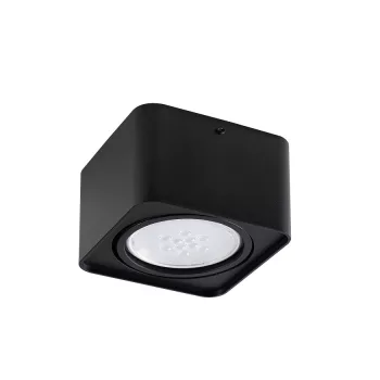   Kanlux 33271 TUBEO ES 50-B beltéri mennyezeti lámpa fekete színben, GU10 foglalattal, max 25W teljesítmény, IP20 védettséggel, 220-240V (Kanlux 33271)