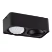 Kanlux 33272 TUBEO ES 250-B beltéri mennyezeti lámpa fekete színben, GU10 foglalattal, 2x max 25W teljesítmény, IP20 védettséggel, 220-240V (Kanlux 33272)