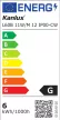 Kanlux 33307 L60B 11W/M 12IP00-CW beltéri LED szalag, 30m/tekercs, 900 lm / m, 11W / m teljesítmény, 30000h élettartammal, IP00 védettséggel, 12V DC, 6000K (Kanlux 33307)