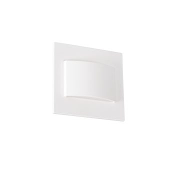   Kanlux 33325 ERINUS LED LL W-NW szögletes beltéri lépcsővilágító lámpa fehér színben, 30 lm, 1,5W teljesítmény, 30000 h élettartammal, IP20 védettséggel, 12V DC, 4000 K (Kanlux 33325)