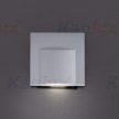 Kanlux 33327 ERINUS LED L GR-NW szögletes beltéri lépcsővilágító lámpa szürke színben, 15 lm, 0,8W teljesítmény, 30000 h élettartammal, IP20 védettséggel, 12V DC, 4000 K (Kanlux 33327)