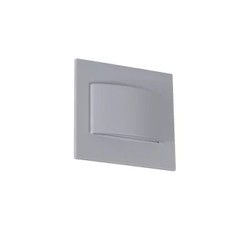   Kanlux 33331 ERINUS LED LL GR-NW szögletes beltéri lépcsővilágító lámpa szürke színben, 30 lm, 1,5W teljesítmény, 30000 h élettartammal, IP20 védettséggel, 12V DC, 4000 K (Kanlux 33331)