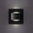 Kanlux 33337 ERINUS LED LL-B-NW szögletes beltéri lépcsővilágító lámpa fekete színben, 30 lm, 1,5W teljesítmény, 30000 h élettartammal, IP20 védettséggel, 12V DC, 4000 K (Kanlux 33337)