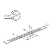 Kanlux 33367 LCOB 8W/M 12 IP65-NW LED szalag kültéri 8W/m teljesítménnyel, 720lm, 4000K semleges fehér színhőmérséklettel, 12V DC, 8,2mm széles - 5fm/db