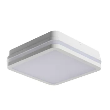   Kanlux 33381 BENO 18W WW-L-W szögletes kültéri oldalfali/mennyezeti lámpa fehér színben, 1480 lm, 18W teljesítmény, 20000 h élettartammal, IP54 védettséggel, 220-240V, 3000 K (Kanlux 33381)