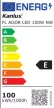 Kanlux 33470 FL AGOR LED 100W NW kültéri LED reflektor fekete színben, 12000 lm, 100W teljesítmény, 50000h élettartammal, IP65 védettséggel, 220-240V, 4000K (Kanlux 33470)