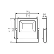 Kanlux 33472 FL AGOR LED 200W NW kültéri LED reflektor fekete színben, 24000 lm, 200W teljesítmény, 50000h élettartammal, IP65 védettséggel, 220-240V, 4000K (Kanlux 33472)