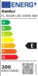 Kanlux 33472 FL AGOR LED 200W NW kültéri LED reflektor fekete színben, 24000 lm, 200W teljesítmény, 50000h élettartammal, IP65 védettséggel, 220-240V, 4000K (Kanlux 33472)