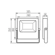 Kanlux 33474 FL AGOR/A LED 150W NW kültéri LED reflektor fekete színben, 16500 lm, 150W teljesítmény, 50000h élettartammal, IP65 védettséggel, 220-240V, 4000K (Kanlux 33474)