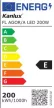 Kanlux 33475 FL AGOR/A LED 200W NW kültéri LED reflektor fekete színben, 22000 lm, 200W teljesítmény, 50000h élettartammal, IP65 védettséggel, 220-240V, 4000K (Kanlux 33475)