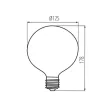 Kanlux 33511 XLED G125 11W-WW LED fényforrás, E27 foglalat, 1520 lm, 11W teljesítmény, 15000 h élettartammal, 220-240 V, 2700 K (Kanlux 33511)