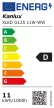 Kanlux 33511 XLED G125 11W-WW LED fényforrás, E27 foglalat, 1520 lm, 11W teljesítmény, 15000 h élettartammal, 220-240 V, 2700 K (Kanlux 33511)